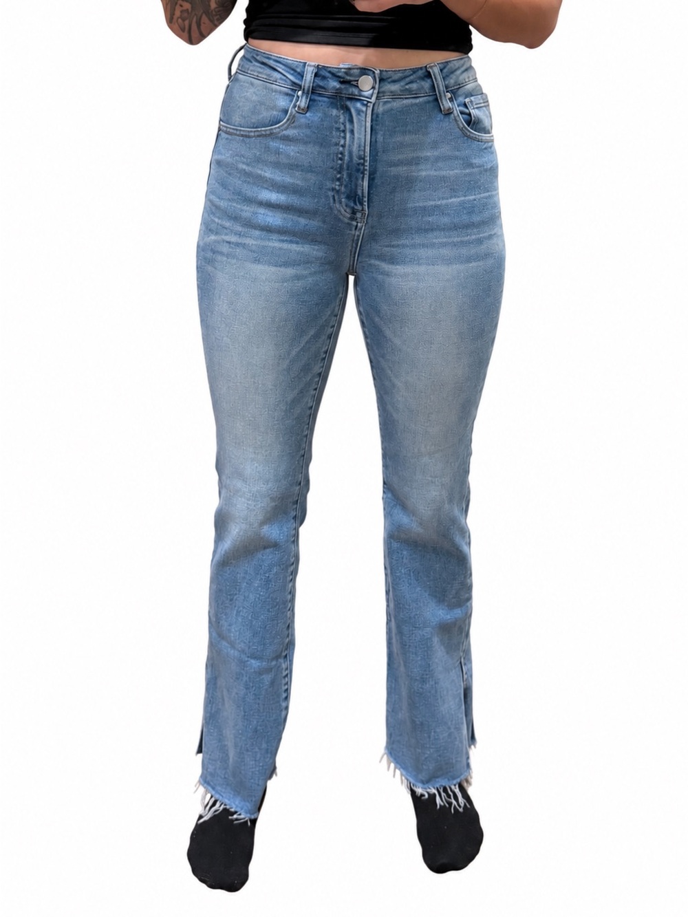 Risen Jeans High-Rise Light Blue Straight Jeans
